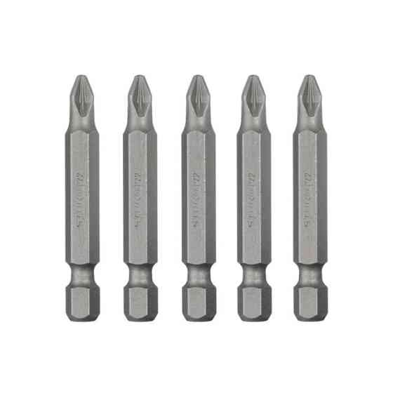 Комплект викруткових насадок, PZ2, 1/4"×50 мм, ACR, S2, 5 од., STORM Львів