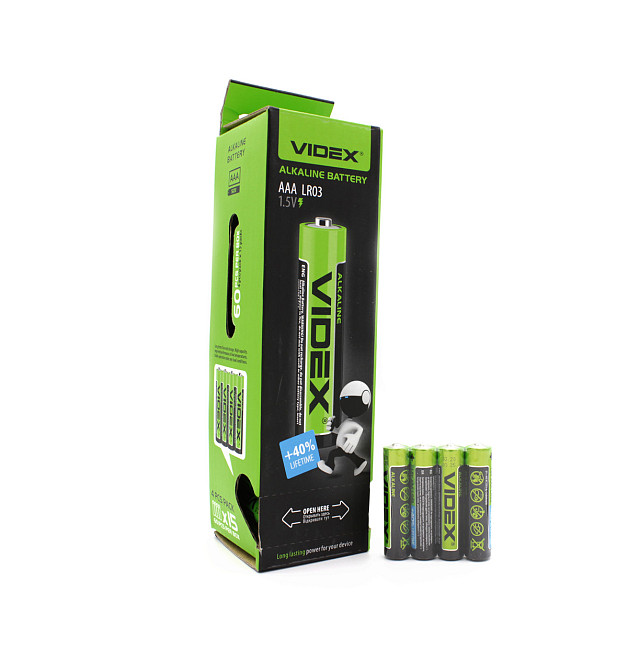 Батарейка Videx LR3/AAA  / Alkaline / 60шт. в пачке Днепр - изображение 1