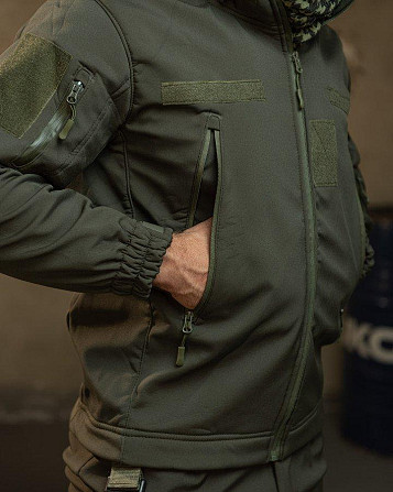 Демісезонний тактичний костюм софтшел Softshell ROCKET олива НП4862 Київ - фото 9