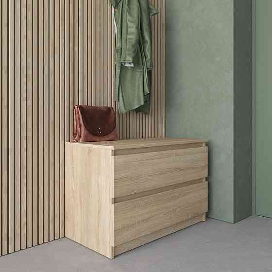 Комод VAYS R-19, 2 шухляди без ручок, ЛДСП, 80×40×53 см - для передпокою, спальні, вітальні Львів