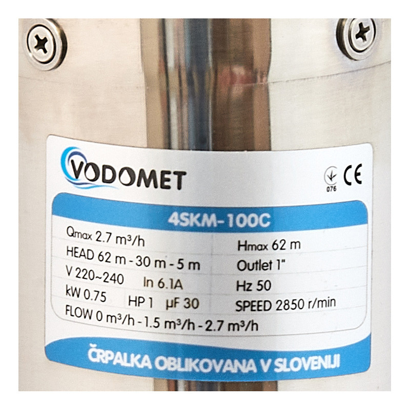 Вихровий насос Vodomet 4SKM-100C (VO4174) Київ - фото 4