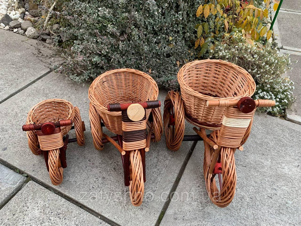 Плетена підставка під вазон із лози Київ - фото 5