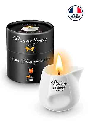 Массажная свеча Plaisirs Secrets Spritz (80 мл) подарочная упаковка, керамический сосуд Sex Aura Киев