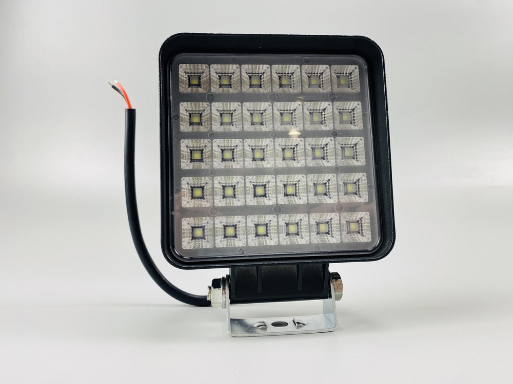 Світлодіодна робоча фара для позашляховика квадратна фари дальнього світла 6000K 90W з вимикачем на корпусі Мукачево - фото 1