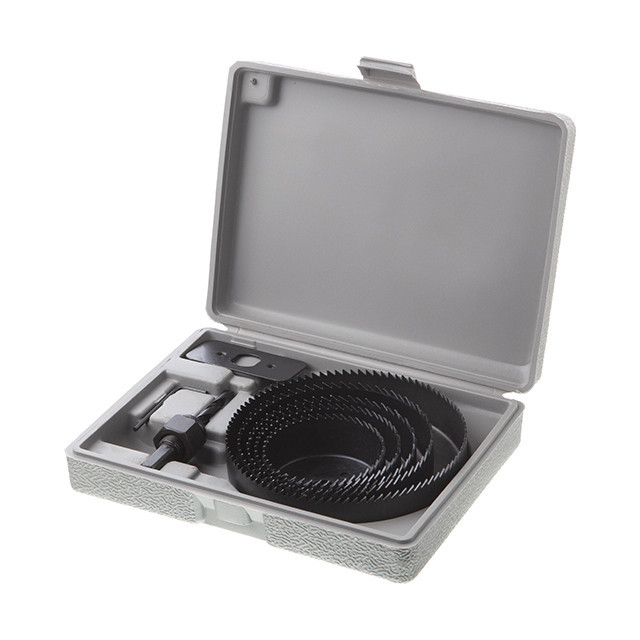 Набір корончатих свердел по деревині, 8 од., 64-127 мм INTERTOOL BT-0024 Київ - фото 1