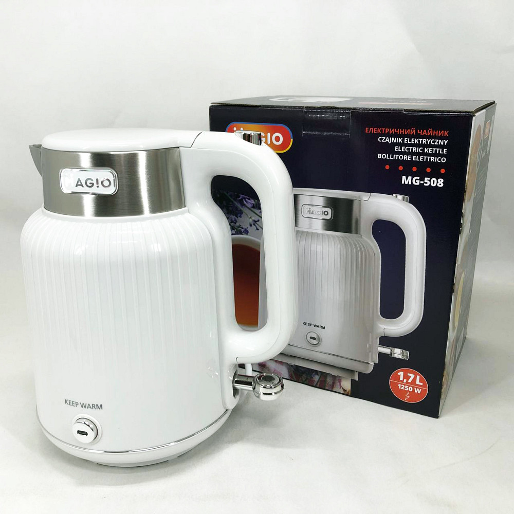 Якісний електрочайник для кухні, Електрочайник сталь, Чайник електричний домашній VE-40 Львів - фото 4