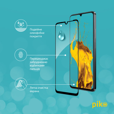 Скло захисне Piko Full Glue Realme Note 60X Black (1283126609039) Вінниця - фото 4