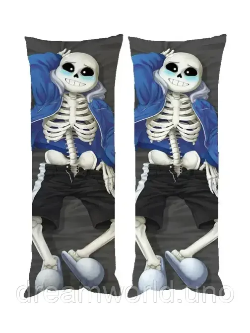 Подушка дакимакура Фелл Санс декоративная пардовая подушка для обнимания двухсторонняя 60х200 Харьков - изображение 1