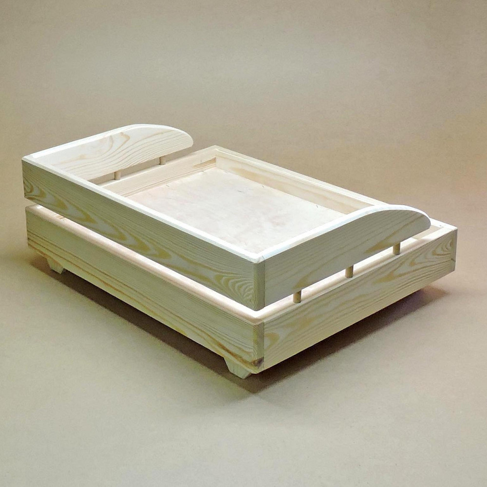 Лежак деревянный для собаки 