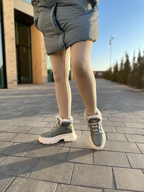 Черевики жіночі BR 07 мята натуральна шкіра зима 37-38р. (4890) Коломия - фото 9