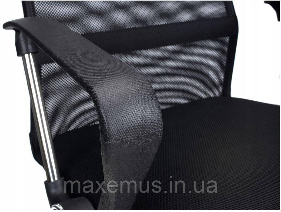 Офисное кресло операторское для персонала Bonro Manager с системой качания кресло для офиса компьютерное черное Мостиска - изображение 4