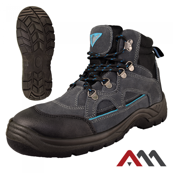 Робочі кросівки високі замшеві з металевим носком. 43 Київ - фото 1