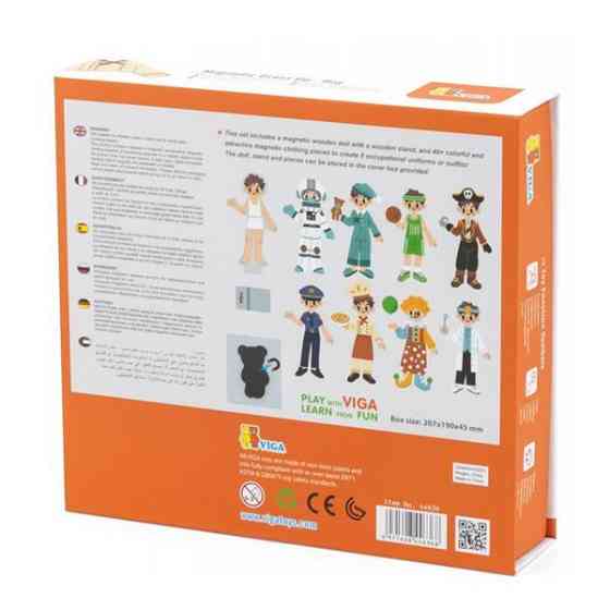 Магнітна гра Viga Toys Вдягни хлопчика (44636) Харків