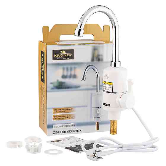Кухонний кран з електронагрівом Kroner KRM Volt - CW190FA Київ