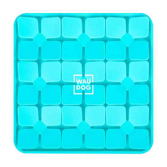 Килимок для пошуку корму WAUDOG Silicone, 205х205х17 мм, блакитний Київ