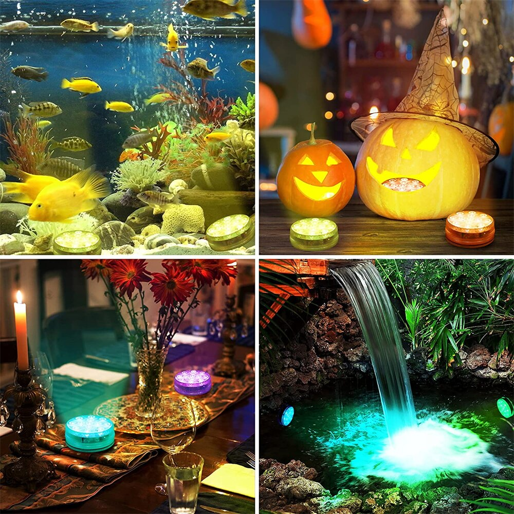 Водонепроникний RGB світильник з пультом, EL-2070 / Світильник для акваріума / Світлодіодне підсвічування Київ - фото 2