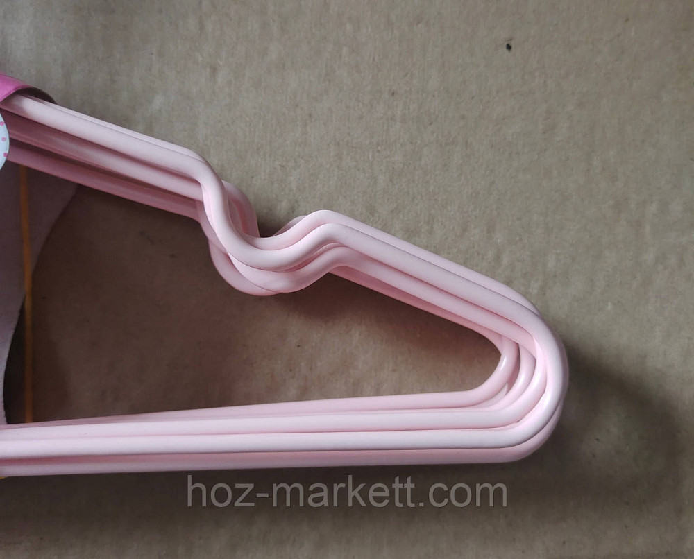 Дитячі вішалки плеча, тремтєвий металевий у силіконі середній із хромованим гачком 32 см 10 шт. уп Харків - фото 2