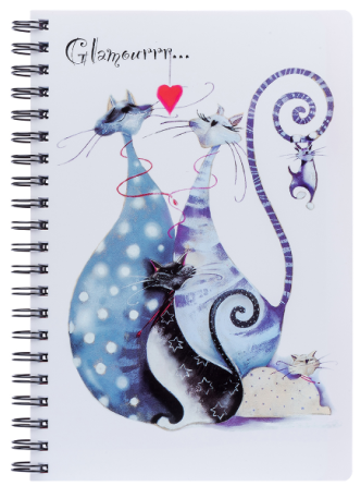 Зошит із роздільниками А4/120 арк. "Yes" пласт. обкл. Glamour cats, 681761, шт Київ