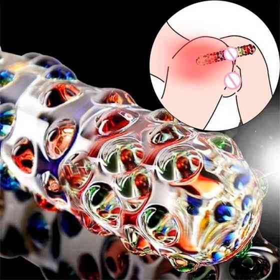 Скляний анально-вагінальний фалоімітатор Вінниця