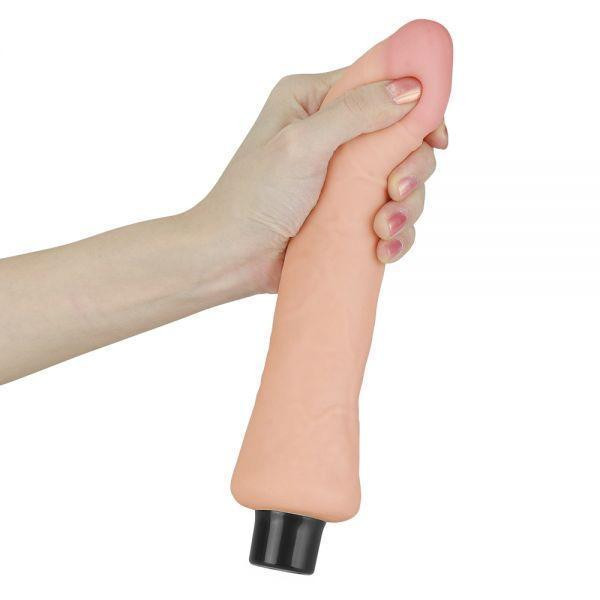 Вібратор з оригінальною формою вигину 9" Real Softee Sex Aura Київ - фото 5