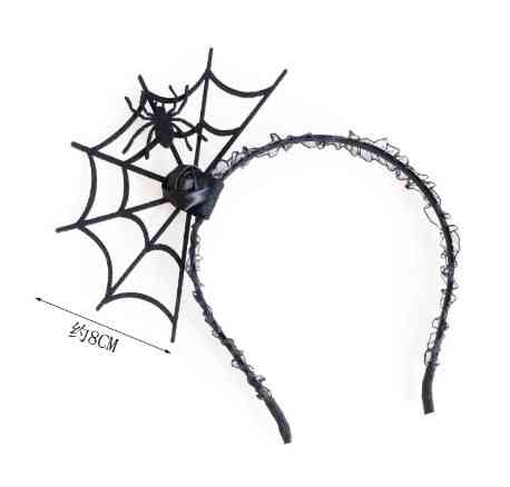 Обруч на Хэллоуина Паутина и паук one size черный Киев