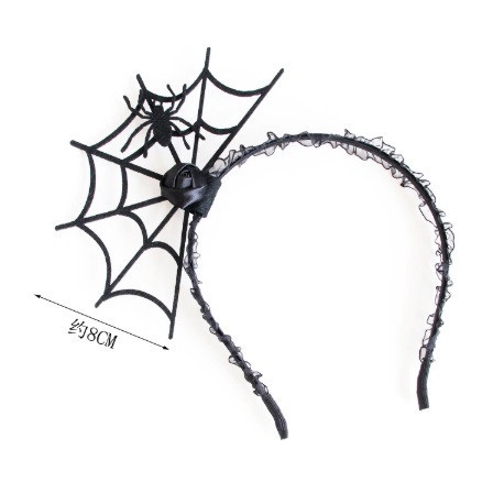 Обруч на Хэллоуина Паутина и паук one size черный Киев - изображение 4