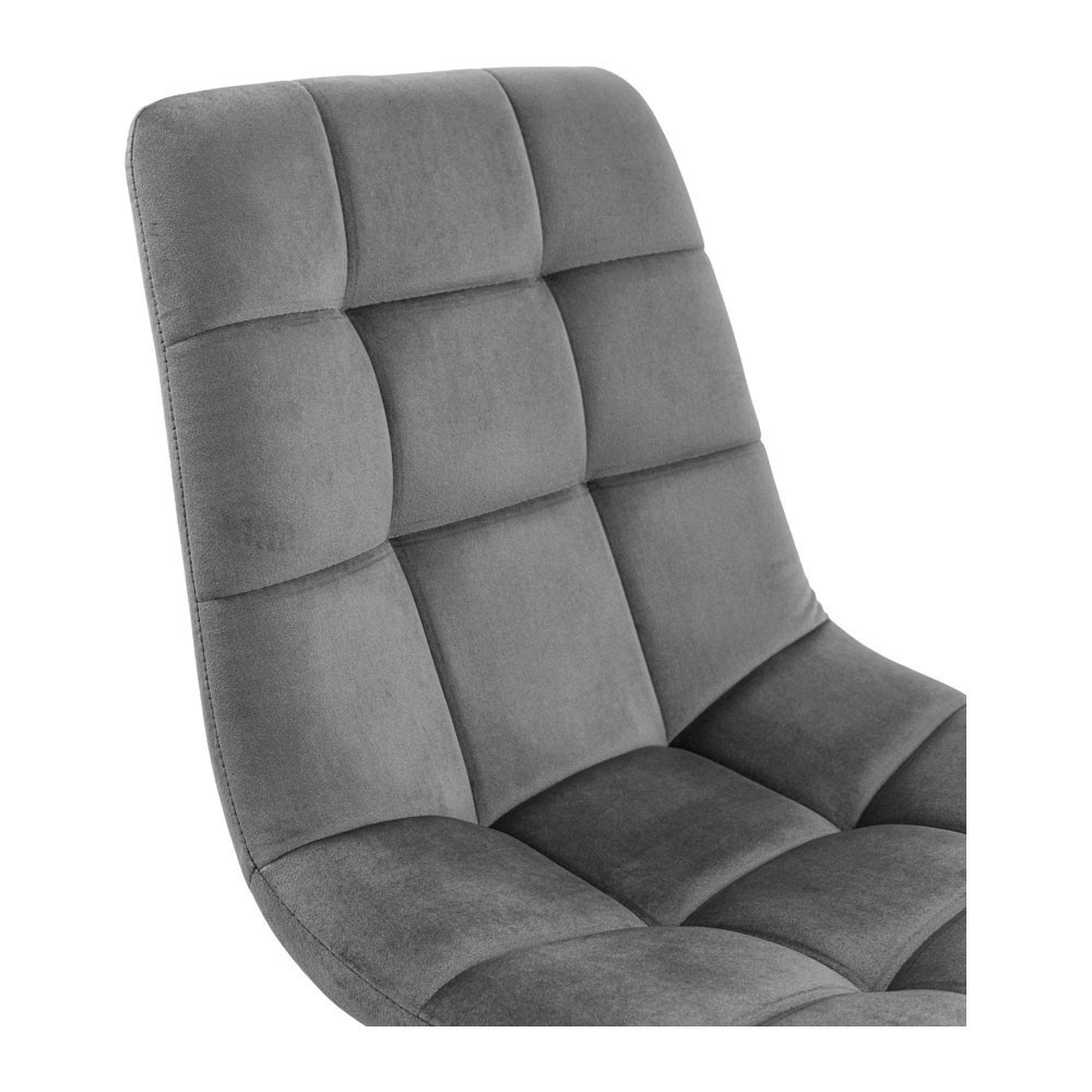 Стул кресло мягкий AlbaDesign U Malcolm 67 черные ножки Серый Киев - изображение 5