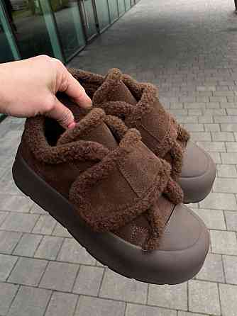 Угги жіночі ALLSY 202550 шоколадні (зима, замша натуральна) (6093) Коломыя