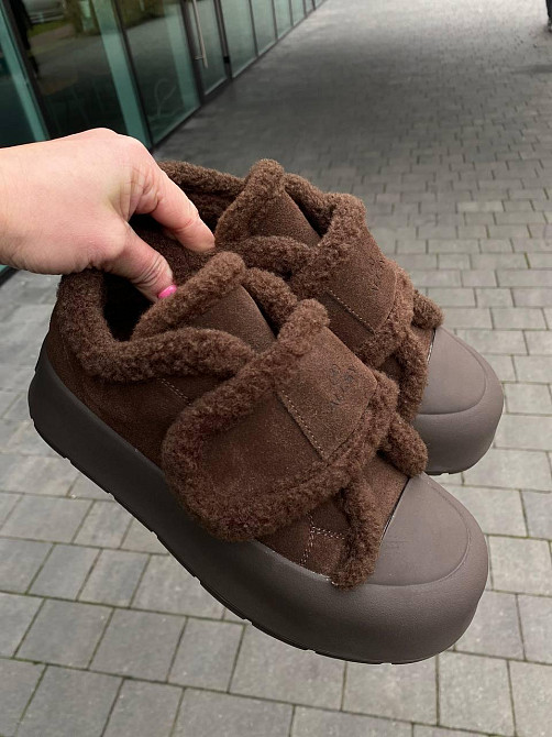 Угги жіночі ALLSY 202550 шоколадні (зима, замша натуральна) (6093) Коломыя - изображение 5