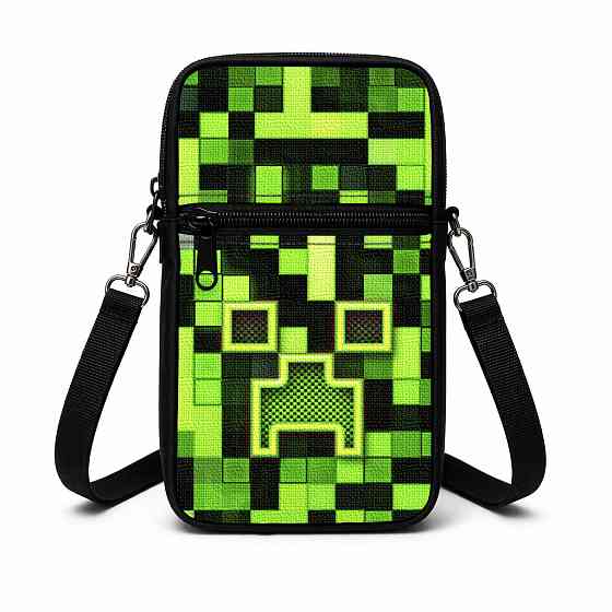 Сумка-чехол для телефона Minecraft детская через плечо, водонепроницаемая мини-сумка (4741) Киев