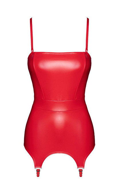 Корсет із підв'язками для панчіх Noir Handmade F368 Bombshell Fierce Corset-belt Red S Sex Aura Київ - фото 9