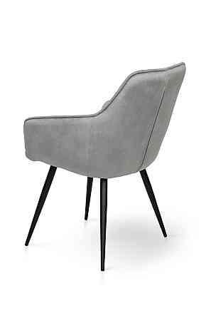 Крісло Наомі, чорний/ велюр світл-сірий Київ