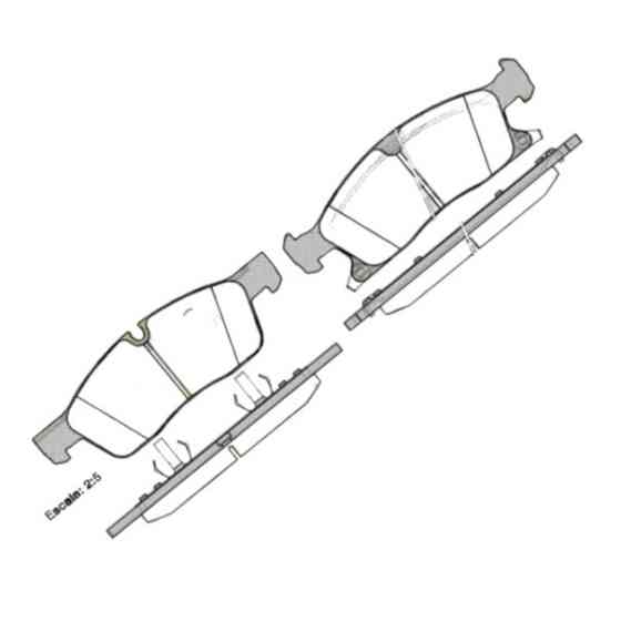 Колодки передні Jeep Grand Cherokee IV 10- () гальмівні Мукачево