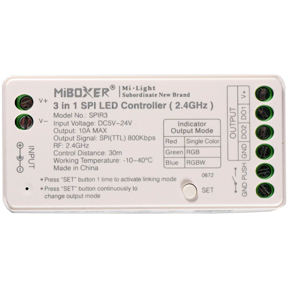 Milight Контролер SPI LED універсальний Dim+RGB+CCT, 10A, RF2,4G MI-Light Київ - фото 1