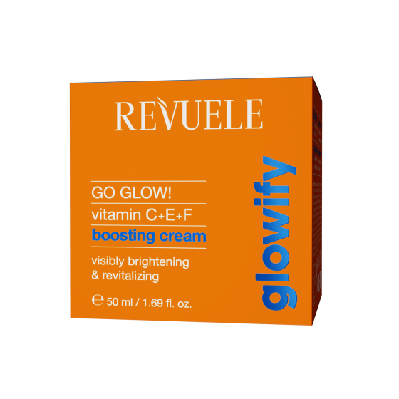 Крем-лифтинг для лица Go Glow! Vitamin C+E+F Revuele 50 мл Винница