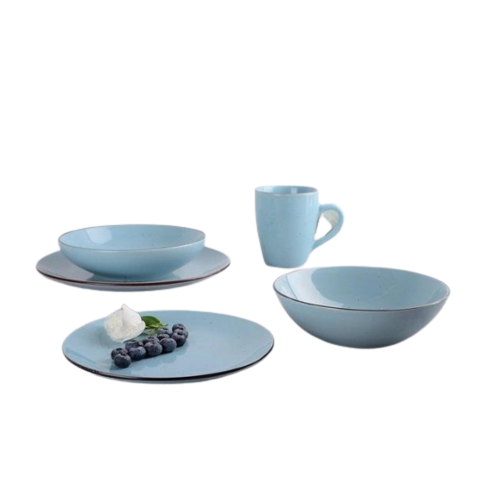 Тарілка супова Pattern 20см YF6002-5 блакитний LIMITED EDITION Житомир