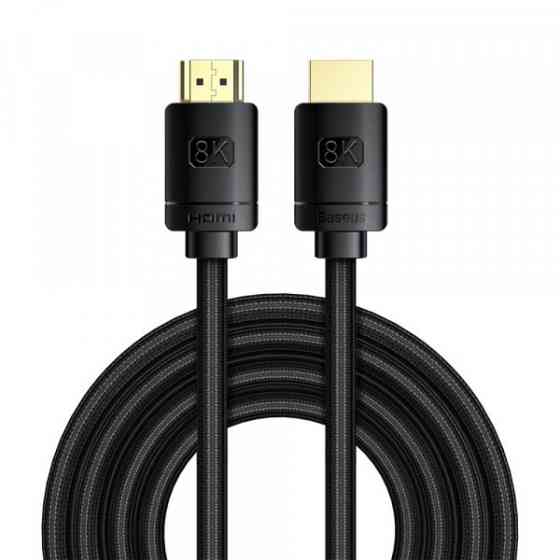 Кабель HDMI M - M, 3m, V2.1 8K, High Definition Series CAKGQ-L01 Baseus Чорний (CAKGQ-L01) Київ