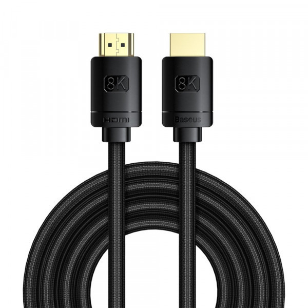 Кабель HDMI M - M, 3m, V2.1 8K, High Definition Series CAKGQ-L01 Baseus Чорний (CAKGQ-L01) Київ - фото 1