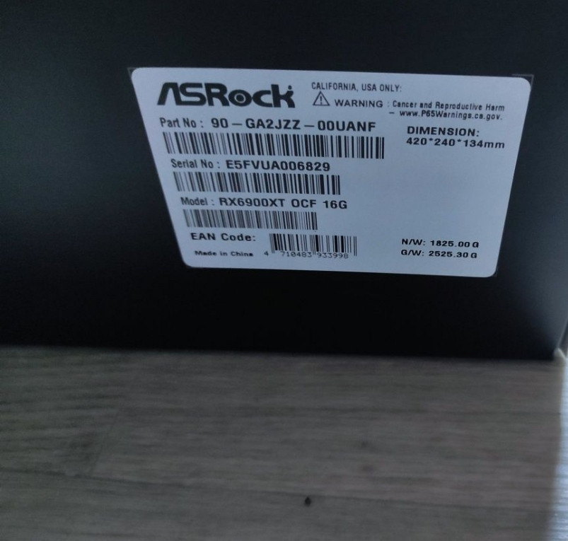 Состояние НОВОЙ! ASRock Radeon RX 6900 XT OC Formula 16GB. Харків - фото 1