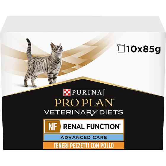 Вологий дієтичний корм PRO PLAN VETERINARY DIETS NF Renal Function Advanced Care для дорослих котів при патології нирок, з куркою, 10х85 г Київ