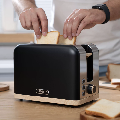 Тостер 800W чорний T-F420BWD Ardesto Житомир - изображение 3