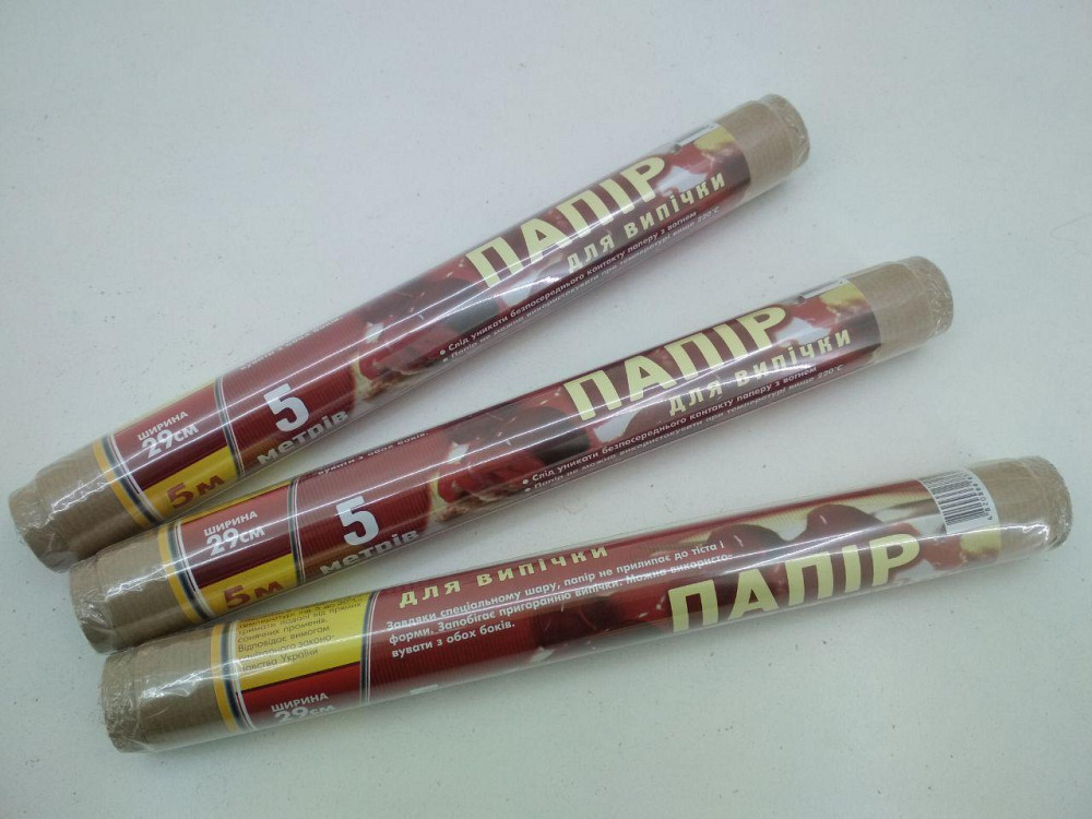 Бумага для готовки  (5м*29см) коричневая Хмельницк (Неполный метраж!) (1 рул) Харьков - изображение 1