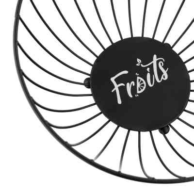 Фруктовница Ardesto Midori 28х28х13см, метал, чорний (AR0903B) Винница