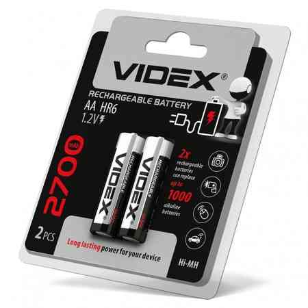 Аккумулятор VIDEX HR6 AA Ni-MH 2700mAh 1.2V 1 шт. Днепр