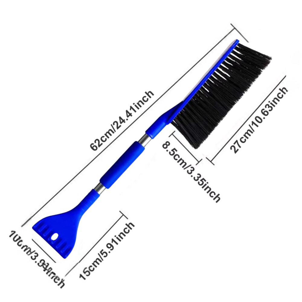 Щётка скребок 2в1 для удаления снега и льда автомобильная ,Щетка для машины для очистки окон синяя Каменец-Подольский - изображение 4