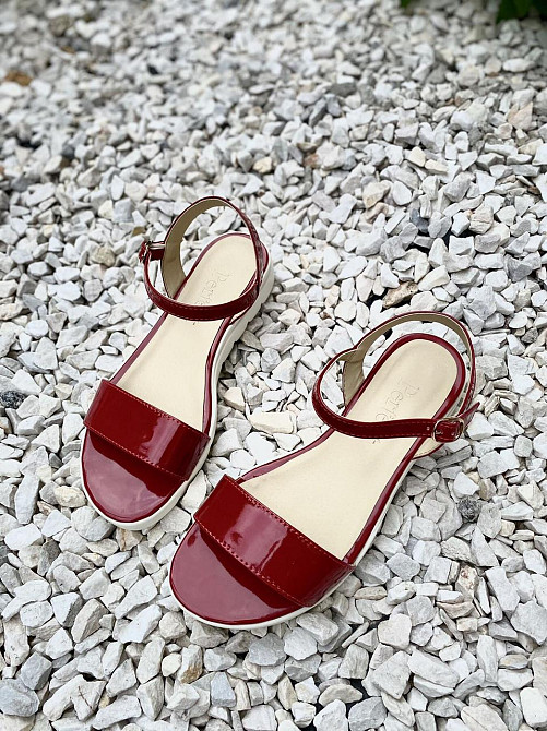 Mermaid Босоніжки жіночі 801 бордові (літо, лак натуральний) (947) 37р.40р. Коломыя - изображение 6