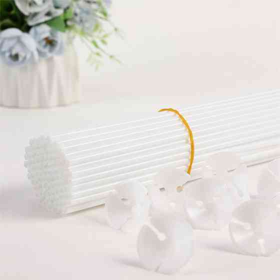 Палочки для шариков 10 штук 31 см белый Киев
