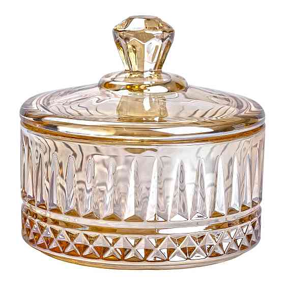 Yiwu Цукерниця з кришкою Ø 10 см скляна HP-YH-75 Коломия