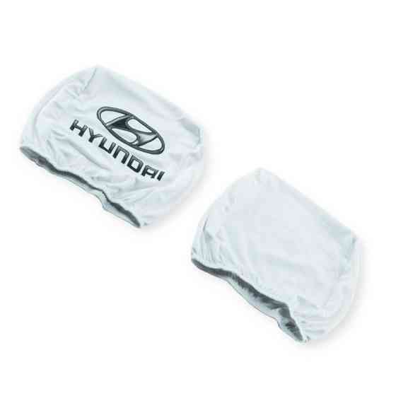 Чехлы подголовники белые (2 шт) hyundai на Мукачево