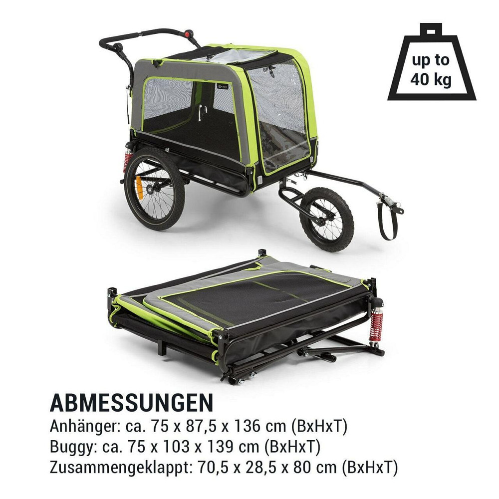 Велопричіп і коляска для собак KlarFit Husky Vario 2-в-1 (Німеччина) Рівне - фото 2